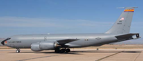 Boeing KC-135R Stratotanker 63-8023 of the 161st Air Refueling Wing, Mesa Gateway Airport, March 11, 2011
